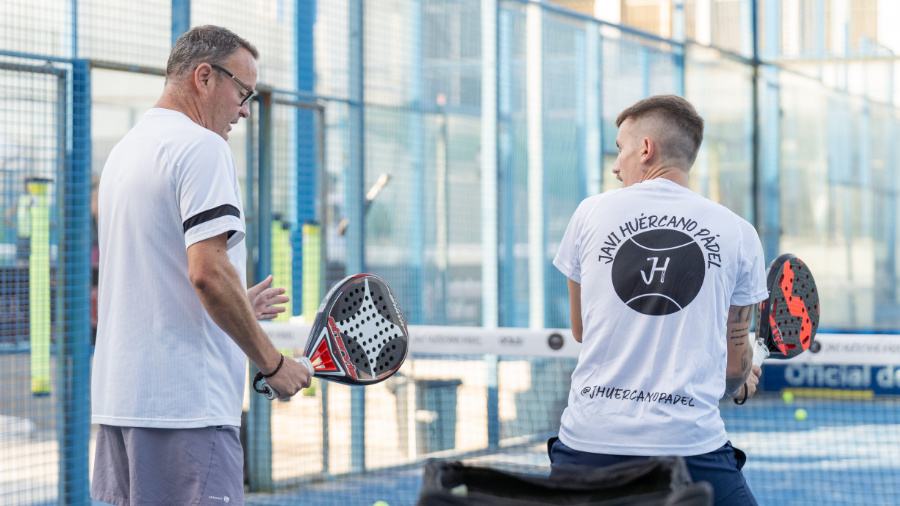 Entrenamiento de padel con Javi Huercano en Malaga